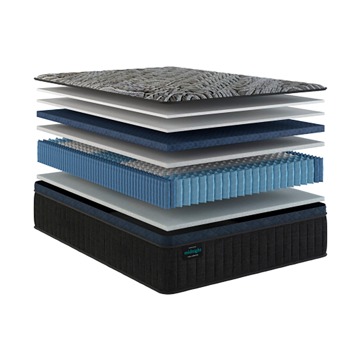 Detail view of Slumberland Midnight Select Medium Pillowtop Twin Mattress