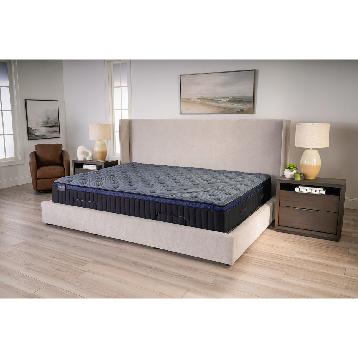 Room setting 4 featuring Slumberland Midnight Select Medium Pillow Top SlumberKing Mattress