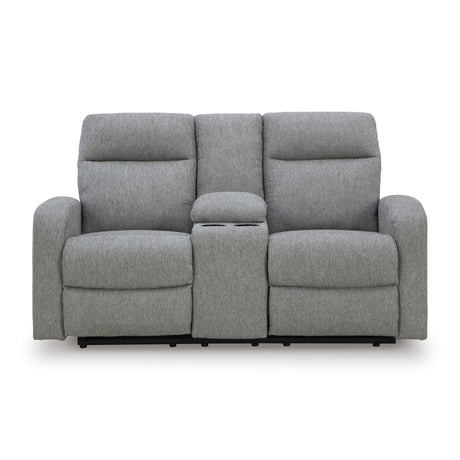 Gauntlet Sterling Reclining Console Loveseat QK1104062