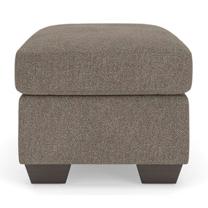 Side view of Triston-Peaks Suede Ottoman
