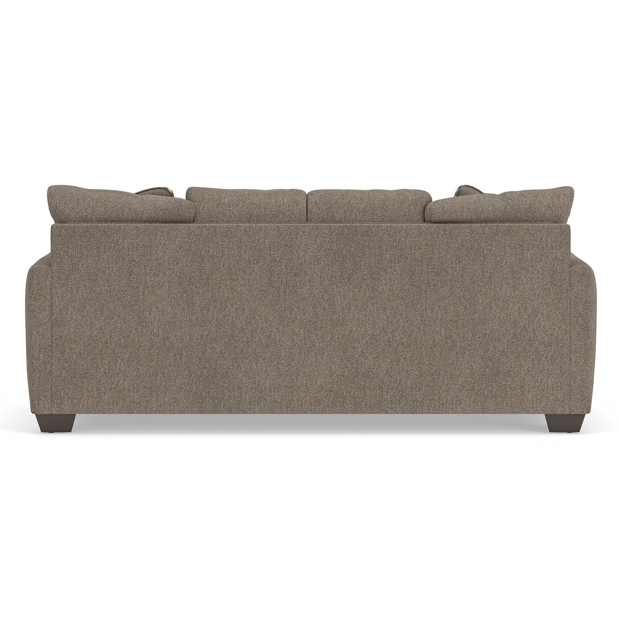 Back view of Triston-Peaks Suede Sofa