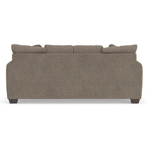 Back view of Triston-Peaks Suede Sofa