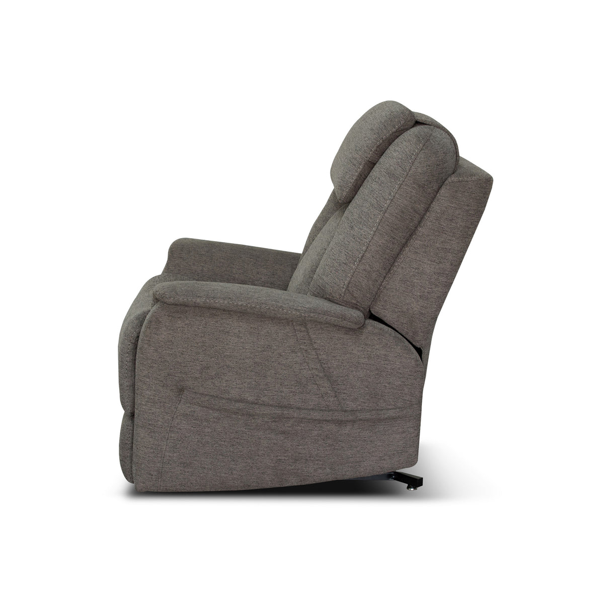 Left side view of Zecliner Umber Model 3+ Petite Lift Recliner