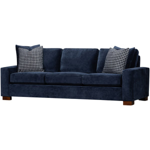 Front right view of Juno Ink Feather Blend Oversized Sofa