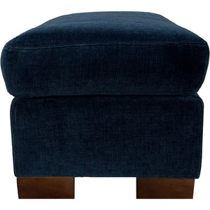 Side view of Juno Ink Feather Blend Ottoman
