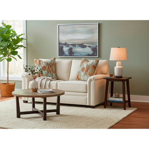 A room setting featuring Warren Twine Feather Blend Loveseat