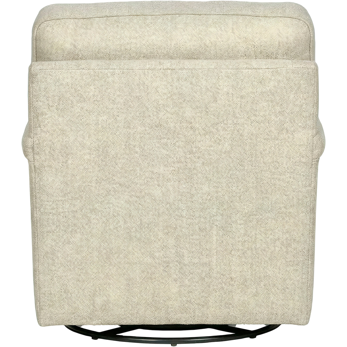 Back view of Warren Twine Feather Blend Swivel Chair
