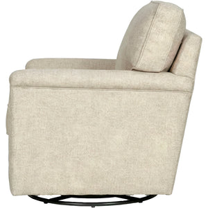 Side view of Warren Twine Feather Blend Swivel Chair