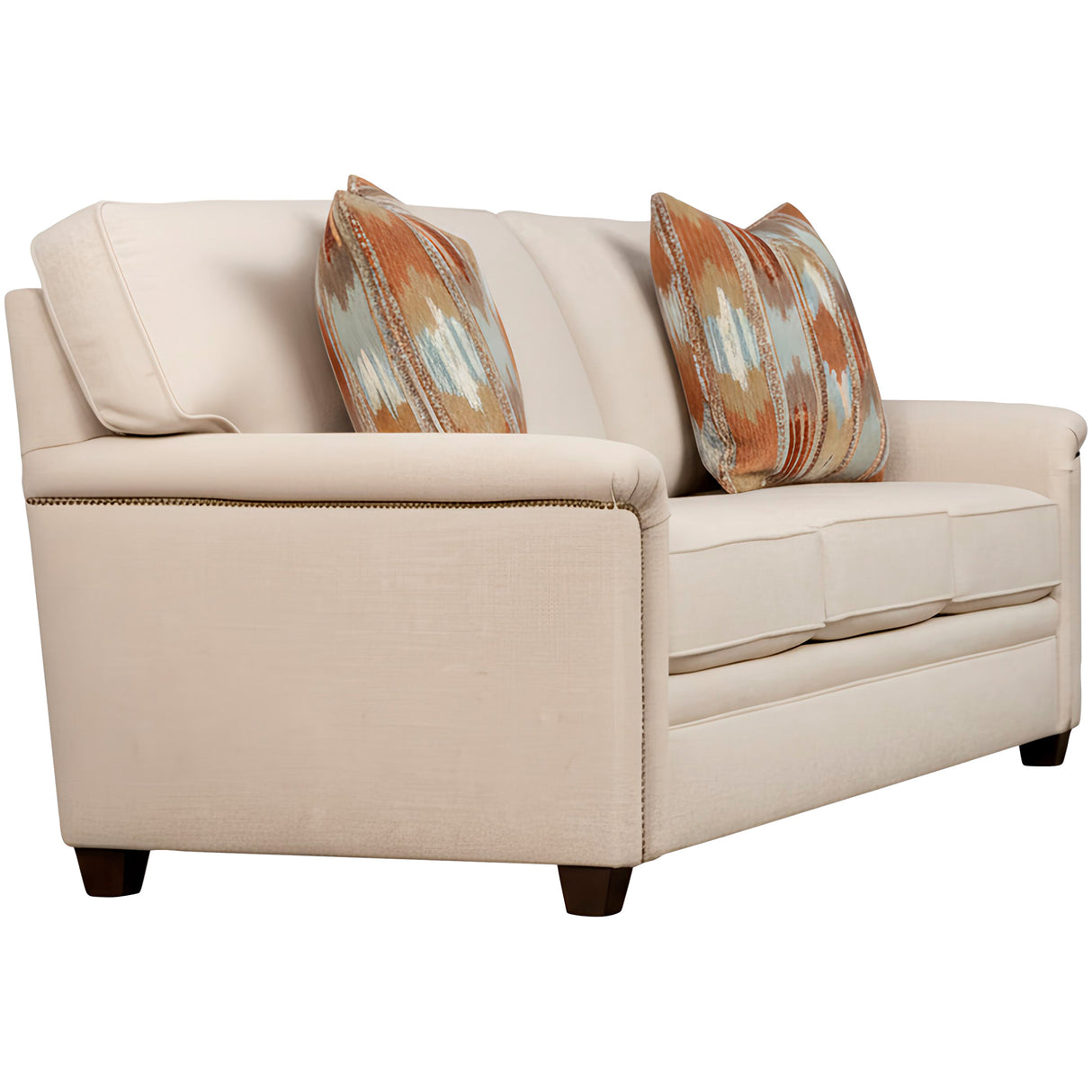Side view of Warren Twine Nail Head Sofa