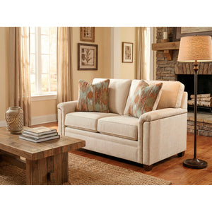 A room setting featuring Warren Twine Nail Head Loveseat