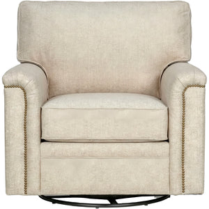 Warren Twine Nail Head Swivel Chair QK1104343