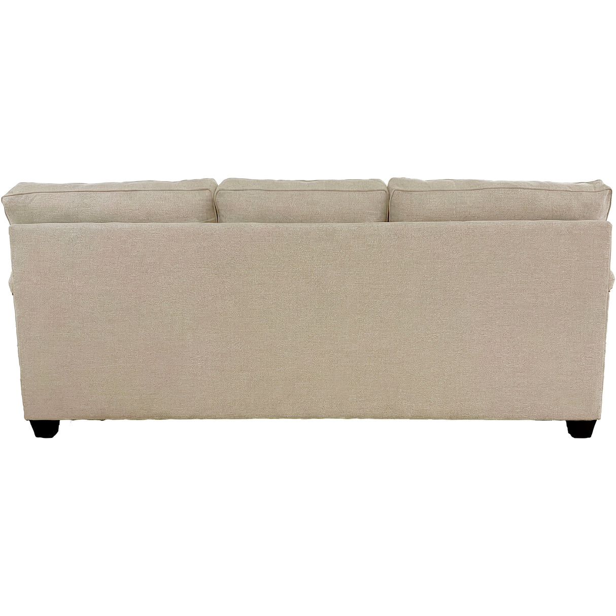 Back view of Warren Twine Feather Blend Nail Head Sofa