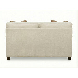 Back view of Warren Twine Feather Blend Nail Head Loveseat