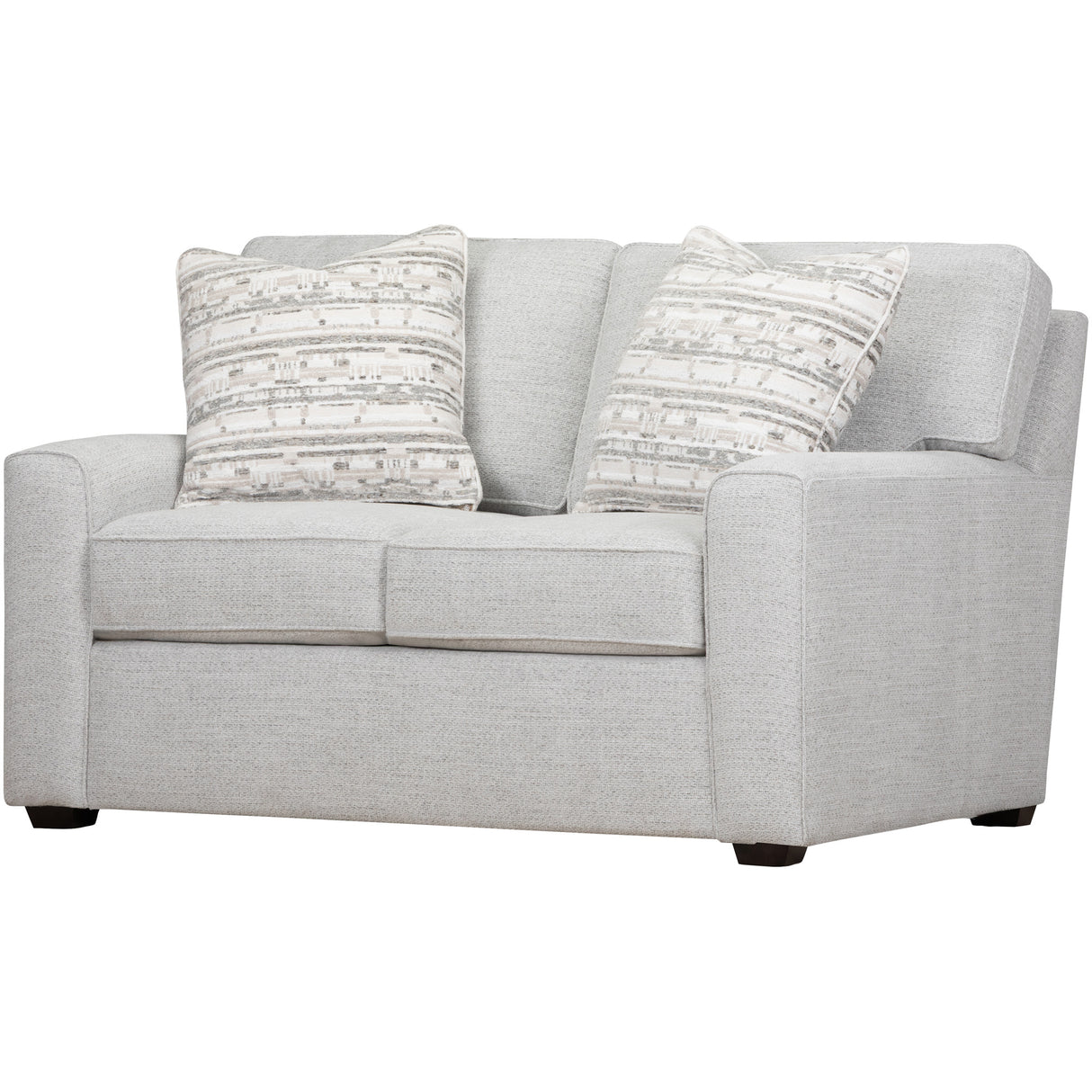 Front right view of Merritt Sterling Loveseat