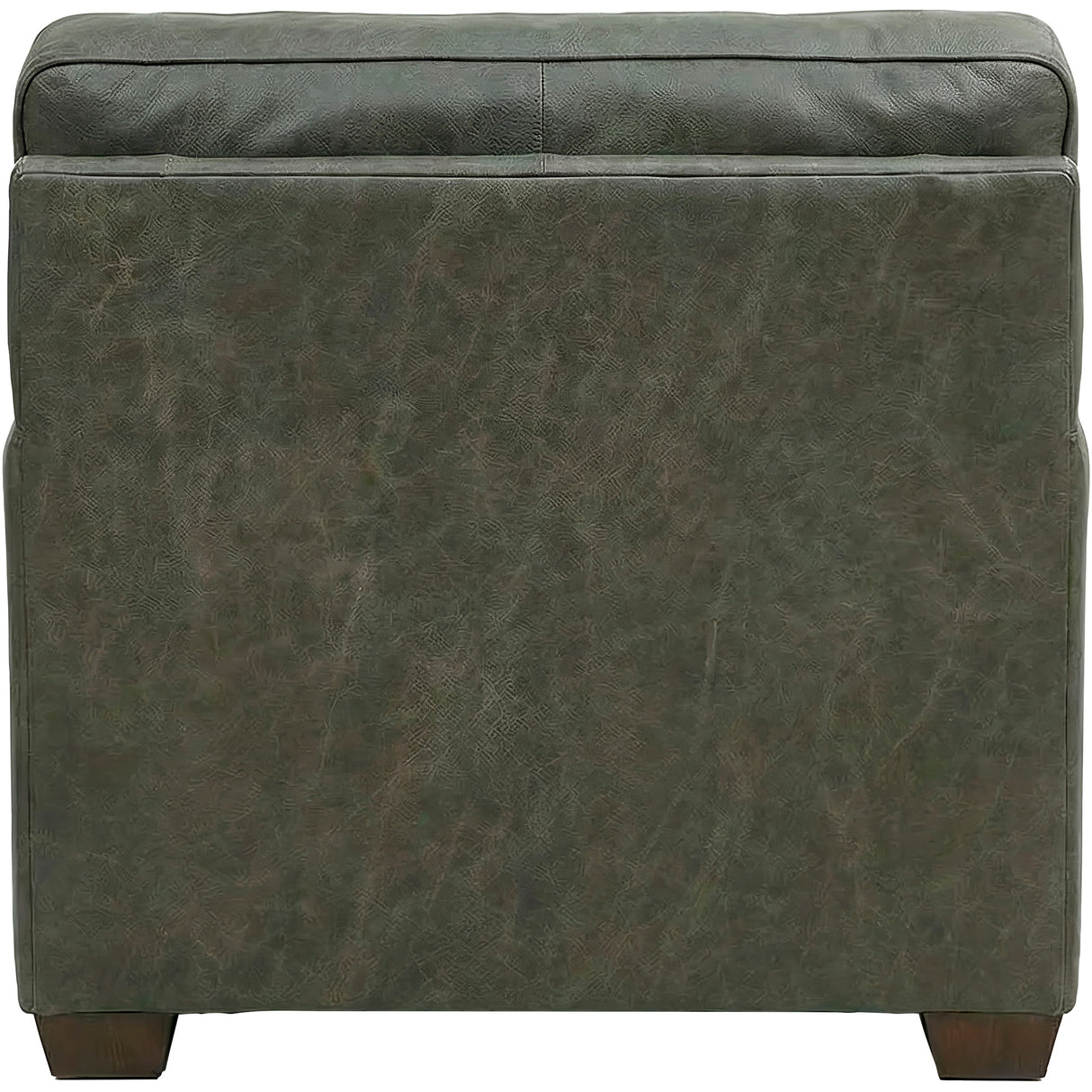 Back view of Merritt Carbone Feather Blend Leather Chair