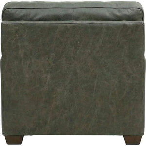 Back view of Merritt Carbone Feather Blend Leather Chair