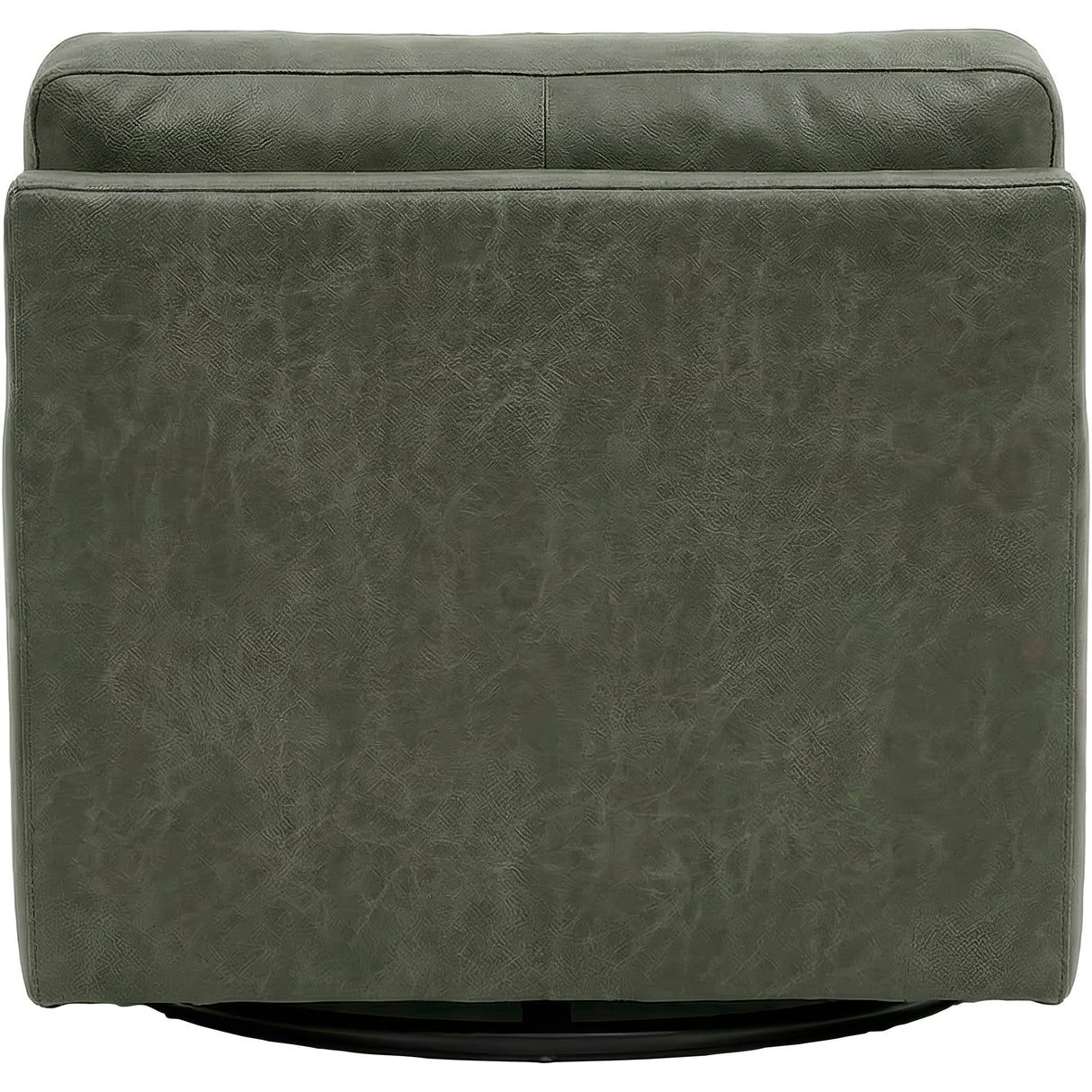 Back view of Merritt Carbone Feather Blend Leather Swivel Chair