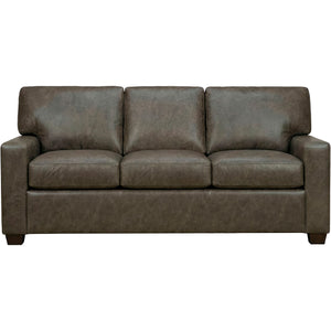 Merritt Carbone Feather Blend Leather Queen Sofa Sleeper QK1104399