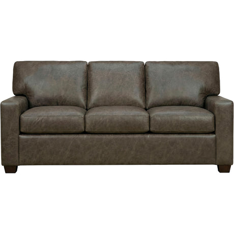 Merritt Carbone Feather Blend Leather Queen Sofa Sleeper QK1104399