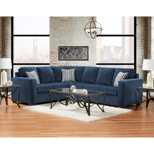 A room setting featuring Colsen Navy 2 Piece Sectional