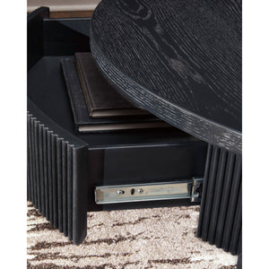 Detail view of Marstream Black Coffee Table