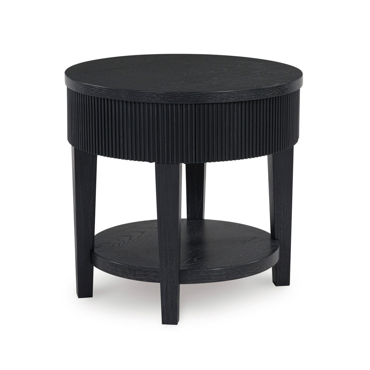 Front right view of Marstream Black End Table