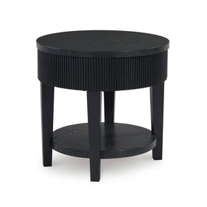 Front right view of Marstream Black End Table