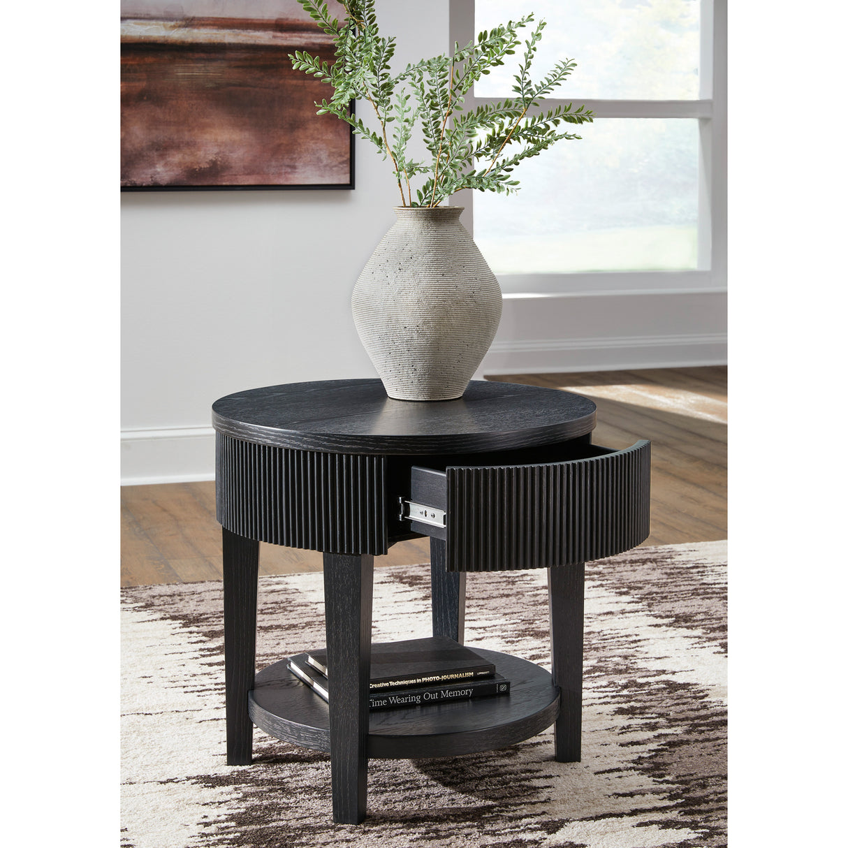 Room setting 2 featuring Marstream Black End Table