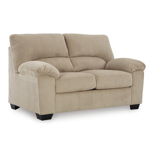 Front right view of SimpleJoy Sand Loveseat