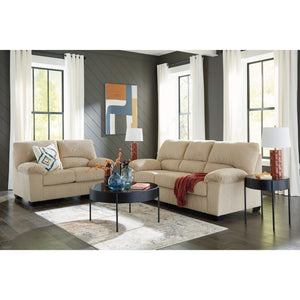 Room setting 2 featuring SimpleJoy Sand Loveseat