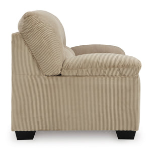 Side view of SimpleJoy Sand Loveseat