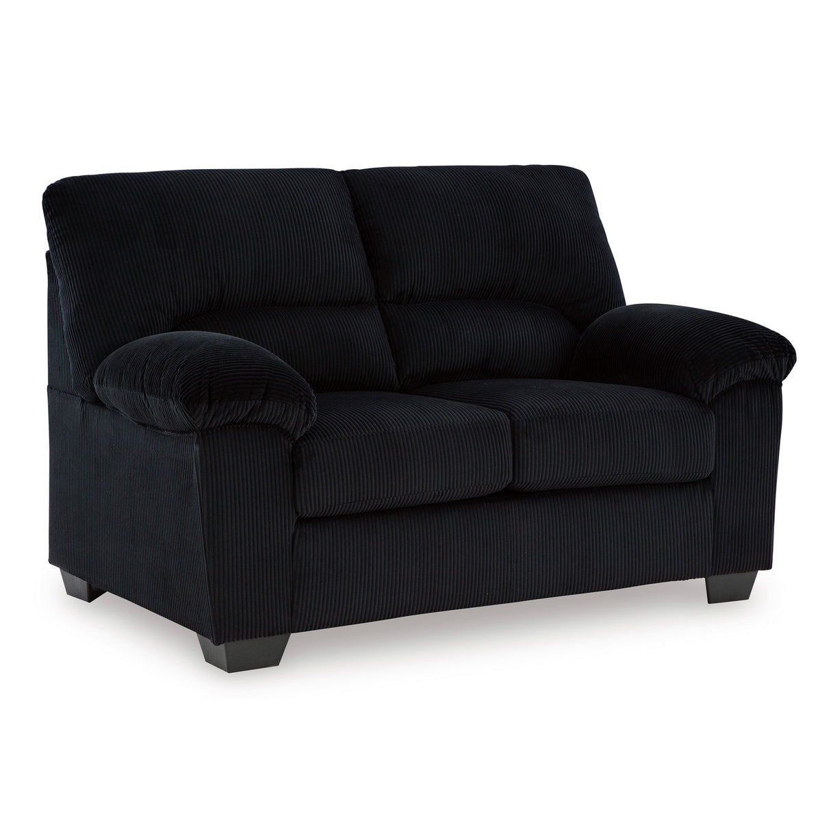 Front right view of SimpleJoy Onyx Loveseat