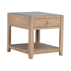 Front left view of Millstone Nutmeg End Table