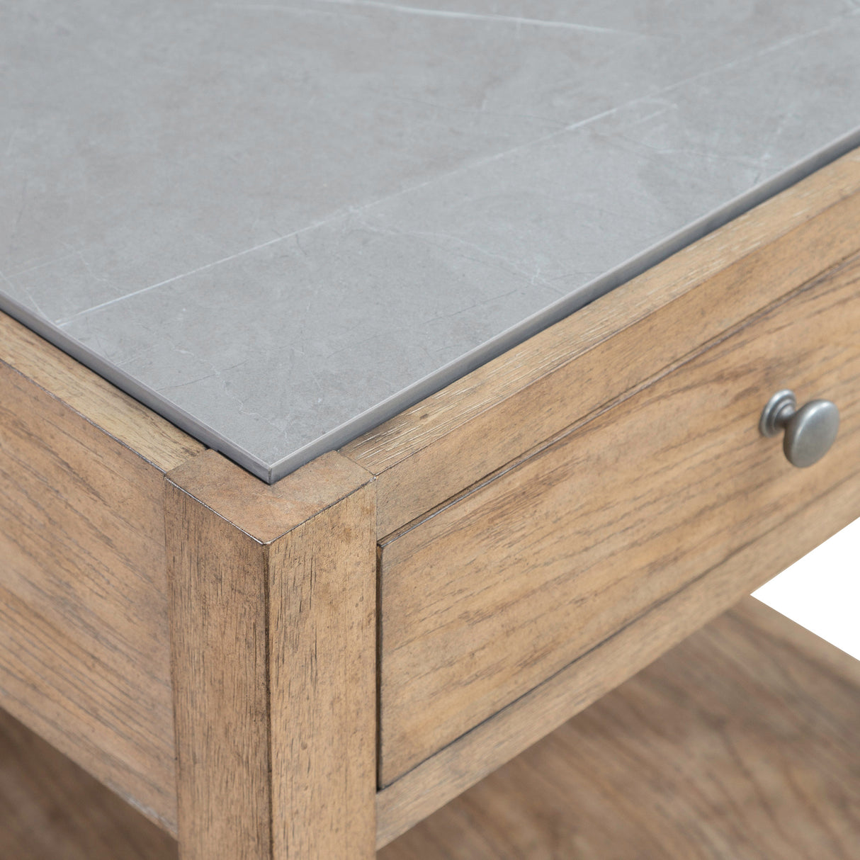 Detail view of Millstone Nutmeg End Table