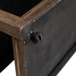 Detail view 2 of Broadmore Cobblestone Brown Rectangular Cocktail Table