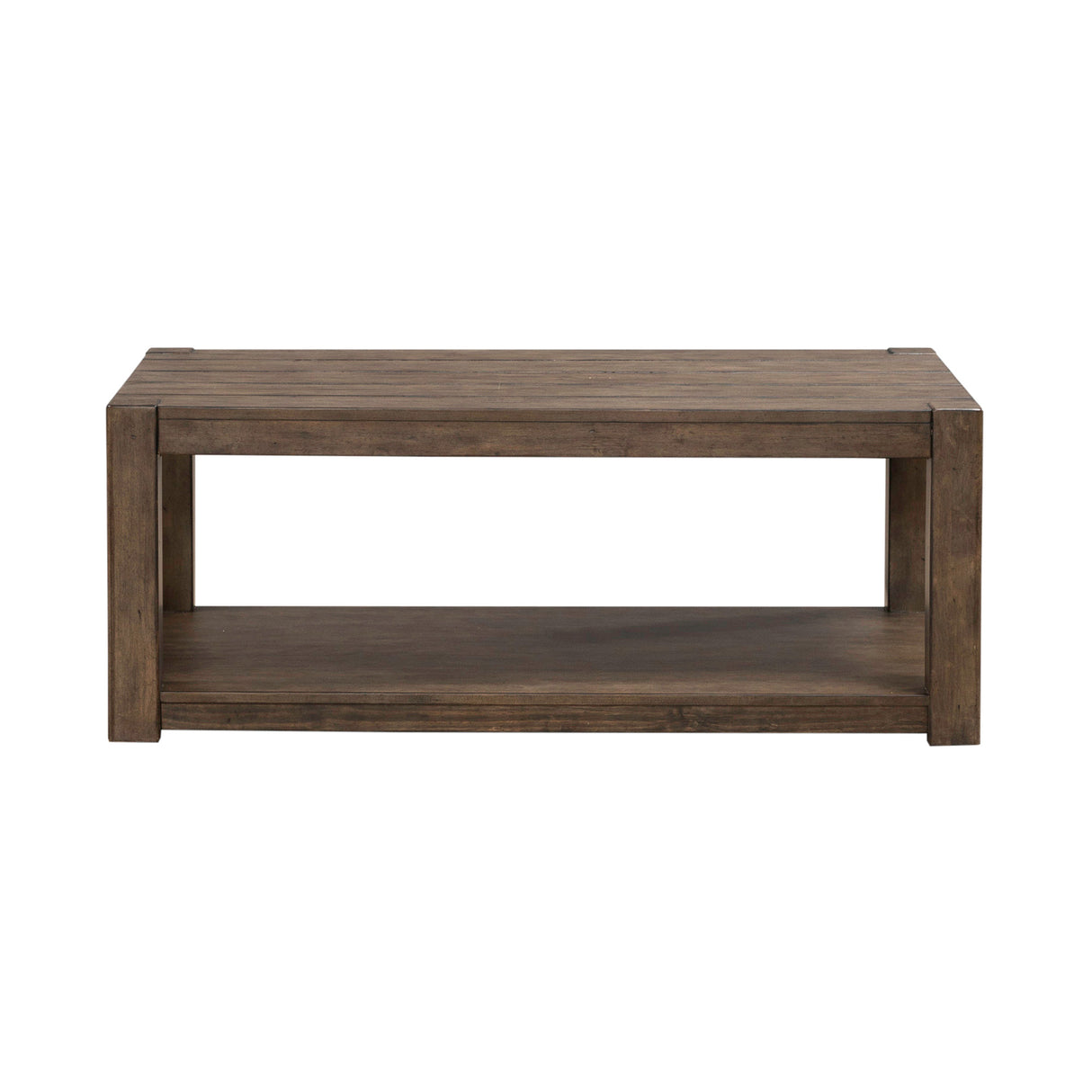 Broadmore Cobblestone Brown Rectangular Cocktail Table QK1104736