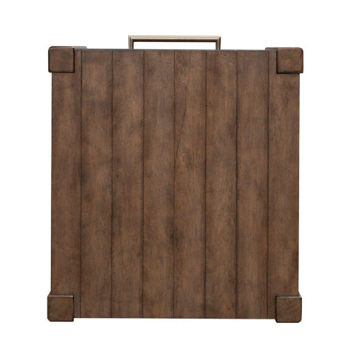 Swatch for the Broadmore Cobblestone Brown Drawer End Table