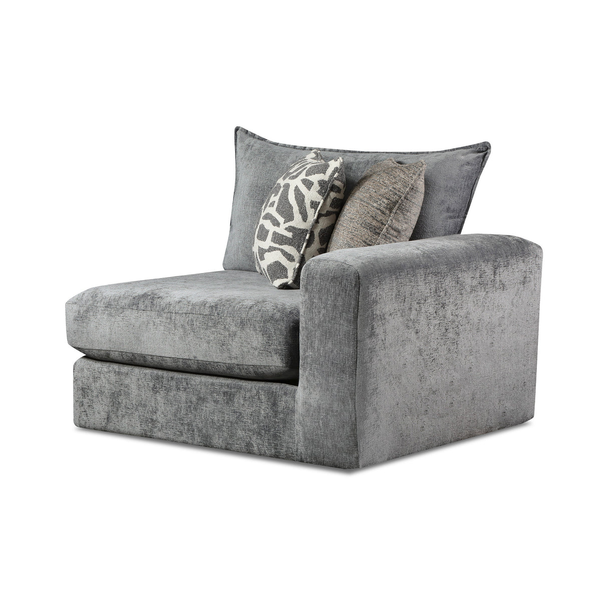 Front right view of Floza Steel Right Chair
