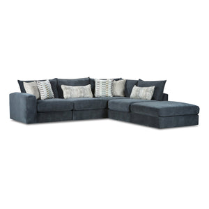 Front right view of Floza Ink 5 Piece Left Arm Sectional