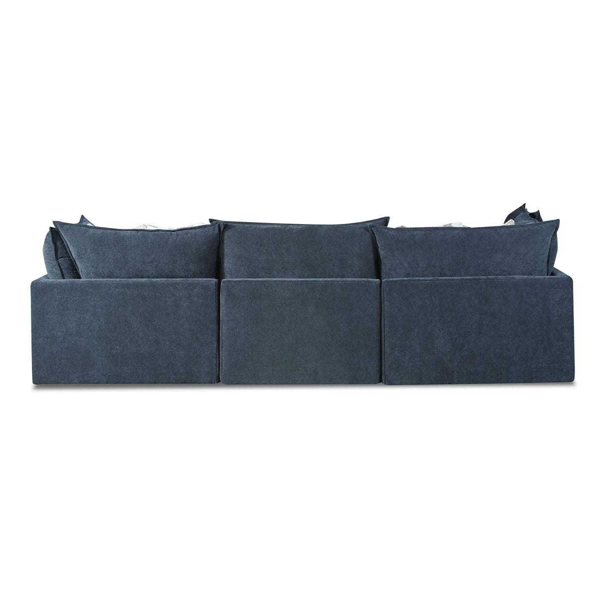 Back view of Floza Ink 5 Piece Left Arm Sectional