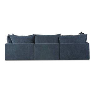Back view of Floza Ink 5 Piece Left Arm Sectional