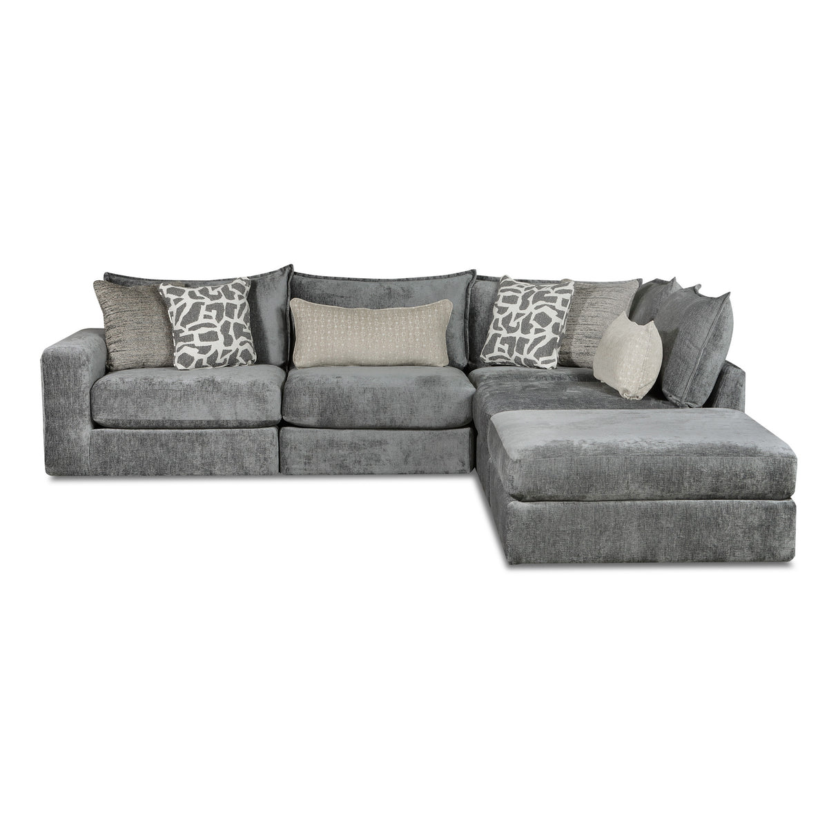 Floza Steel 5 Piece Left Arm Sectional QK1104755