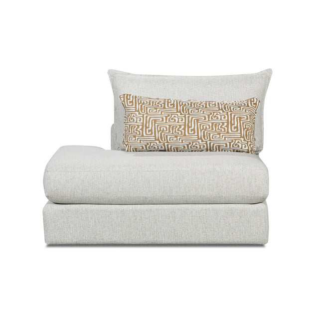 Floza Pewter Left Armless Chaise QK1104757
