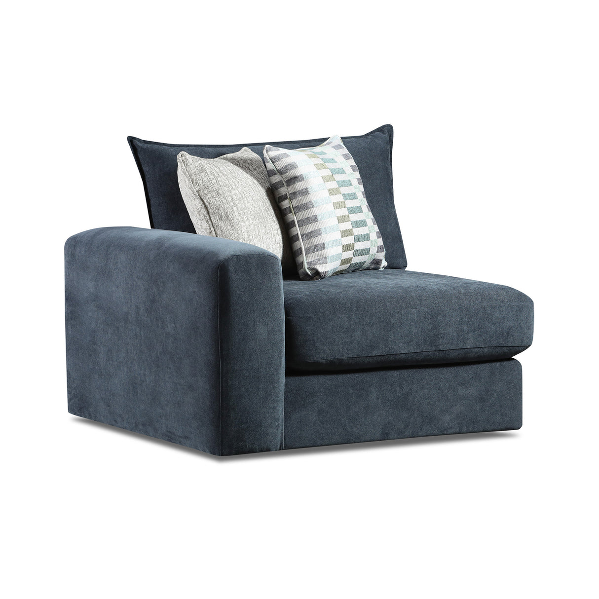 Front right view of Floza Ink Left Chair