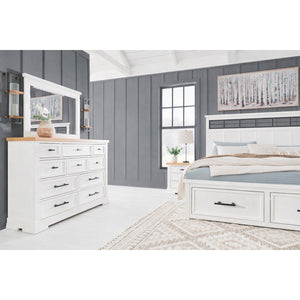 Room setting 2 featuring Ashbryn White King 4 Piece Room Group
