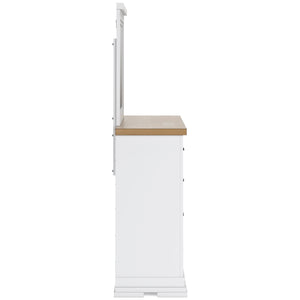 Side view of Ashbryn White Dresser