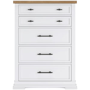 Ashbryn White 5 Drawer Chest QK1104788