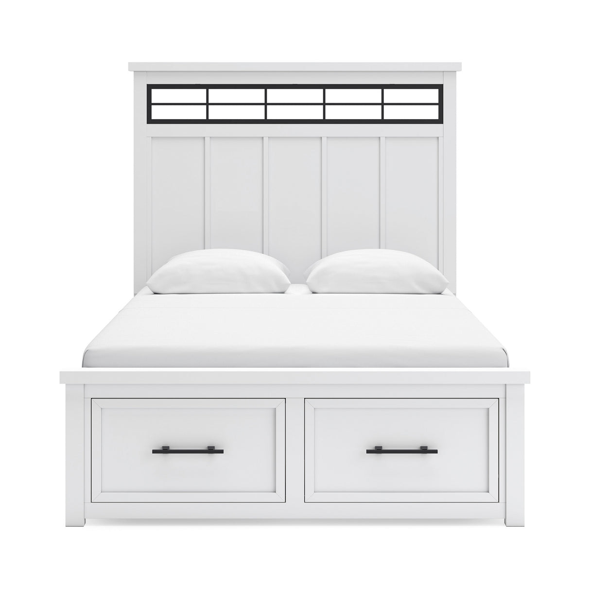 Ashbryn White Queen Storage Bed QK1104790