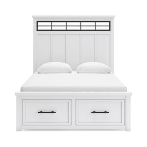 Ashbryn White Queen Storage Bed QK1104790
