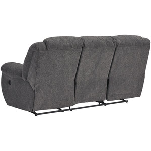 Back view of Foreside Charcoal Reclining Sofa